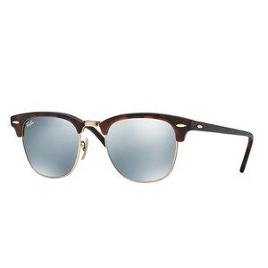 NWT Ray-Ban Clubmaster, Sand Havana on Arista / Silver Mirror
